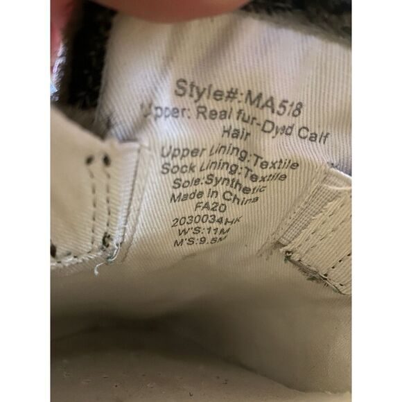 Madewell Sidewalk Slip-On Sneakers Women's 11 (Men's 9.5) Zebra Calf Hair Shoes - Picture 10 of 15